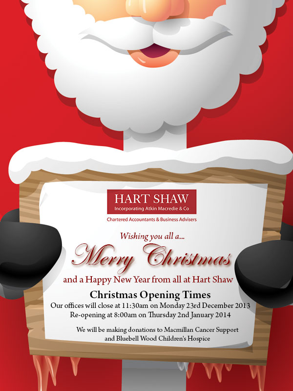 Hart Shaw Christmas E-Card - December 2013